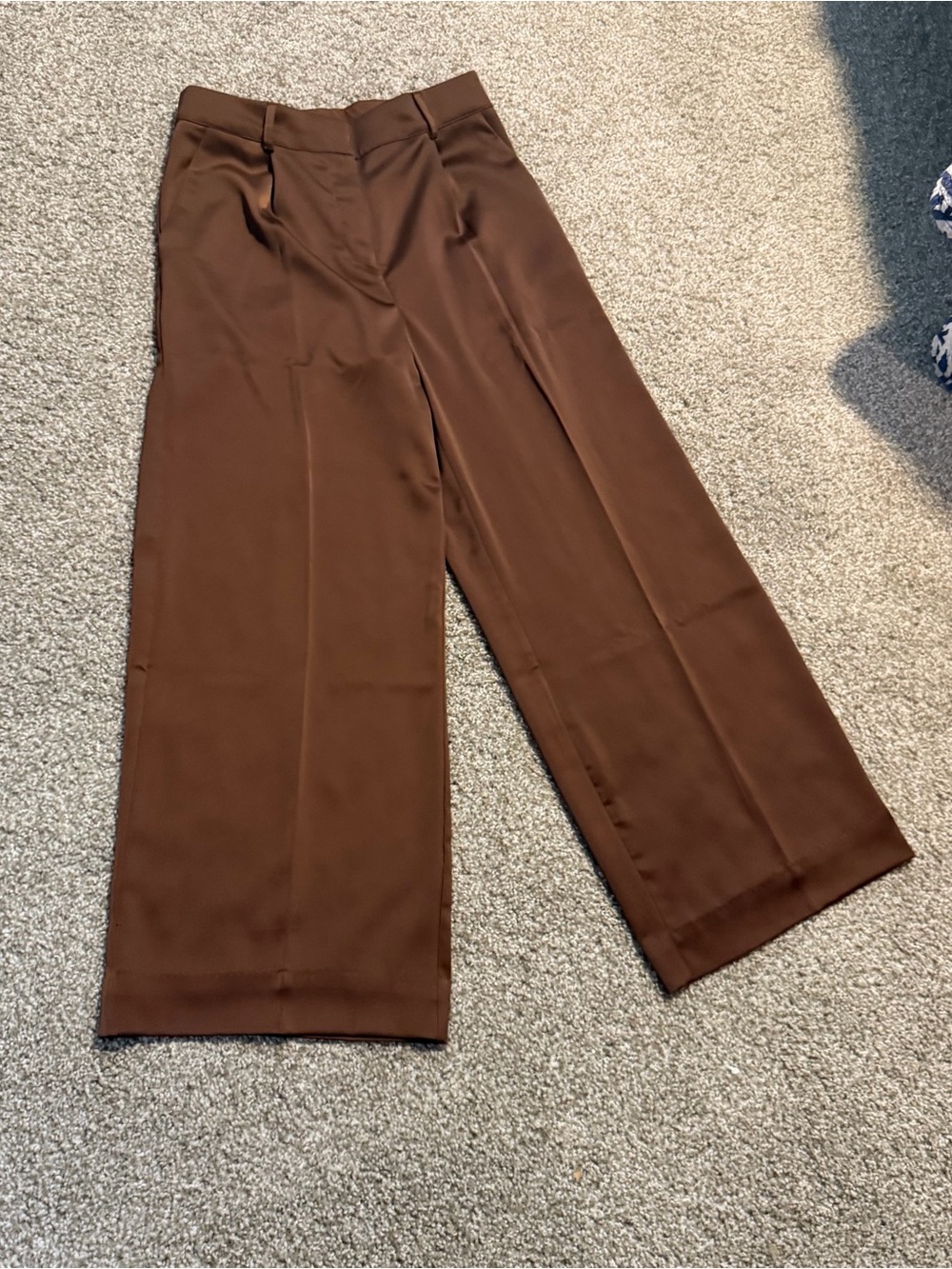 Women's Wide-Leg Trousers - Brown
